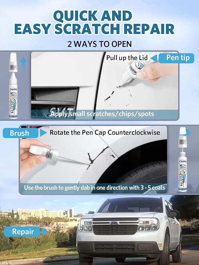 M1Y Crimson Red Pearl Touch Up Paint for Subaru, Color Exact Match Car Paint Scratch Repair Remover Pen Kit Quick & Easy Fix Vehicle Chips and Automotive Nicks Scuff
