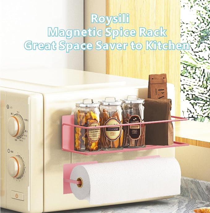 Magnetic Spice Rack For Refrigerator Magnetic Fridge Shelf For Kitchen Spice