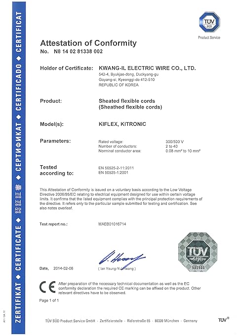 KWANGIL 12C 24AWG AMSB Shielded Cable Wire