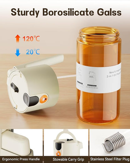 OURCABECUE Upgrade 2 in 1 Oil Sprayer