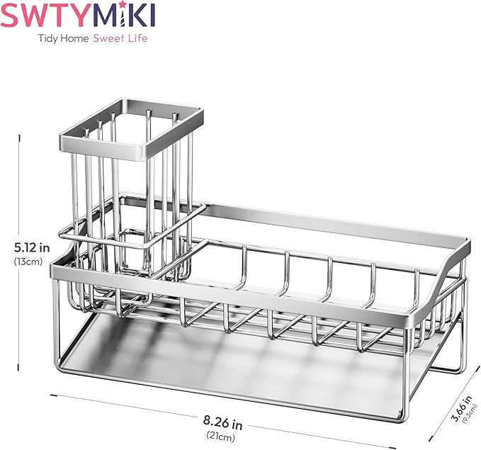 SWTYMIKI Sink Caddy Sponge Holder
