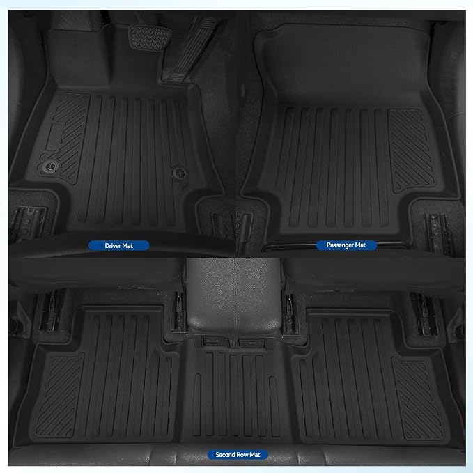 Custom Fit Floor Mats for 2026 Toyota C-HR, All Weather TPE Floor Liners & Trunk Mat & Backrest Protectors & Door Sill Guard, Odorless Full Set Interior Accessories