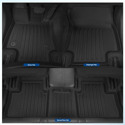 Custom Fit Floor Mats for 2026 Toyota C-HR, All Weather TPE Floor Liners & Trunk Mat & Backrest Protectors & Door Sill Guard, Odorless Full Set Interior Accessories