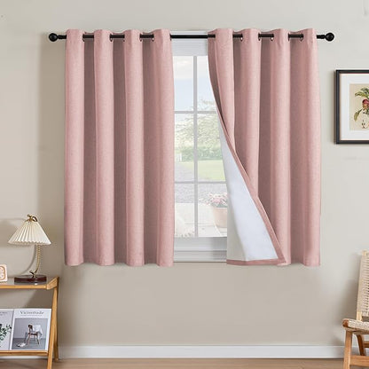 H.VERSAILTEX Linen Curtains 100% Blackout Curtains