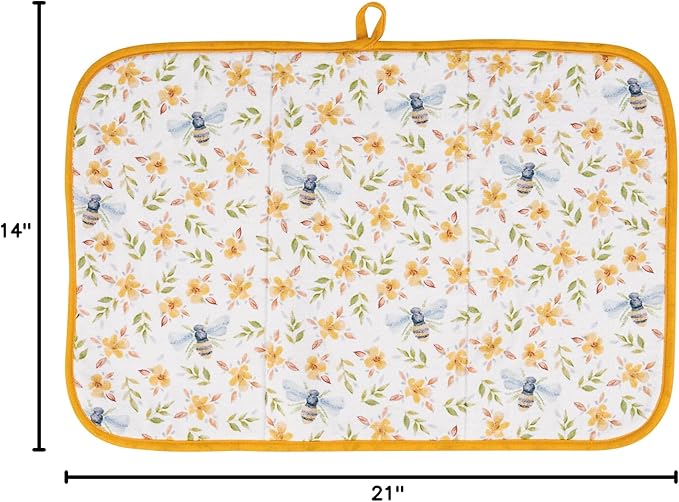 Primitives by Kathy Decorative Kitchen Drying Mat, Full Color Design,