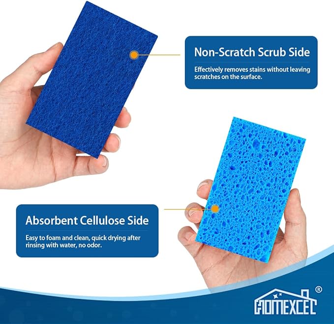 HOMEXCEL Sponges Kitchen 24pcs, Non-Scratch Sponges