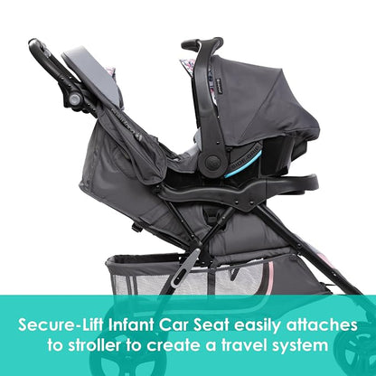 Baby Trend EZ Ride SE Travel System with Secure-Lift Infant Car Seat, Bluebell