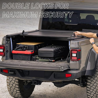 Syneticusa ER Power Retract Hard Tonneau Cover with R3 Rack Fits 2004-2026 Ford F-150 5.5' (67”) (incl. Raptor/Lightning) Truck Bed Overlanding Off Road Retractable