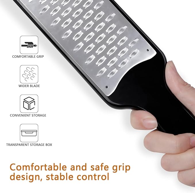 LHS Cheese Grater Ribbon Blade for Hard Cheese, Apple, Carrot, Zucchini and Chocolate, Stainless Steel Kitchen Tool Grater