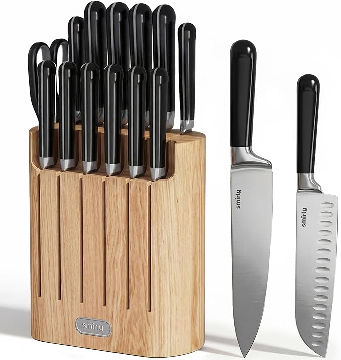 SMIRLY 14-Piece Kitchen Knife Set