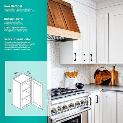 Wall Kitchen Cabinets, RTA Cabinets, Wall Mounted, RTA Upper Cabinet, Modern