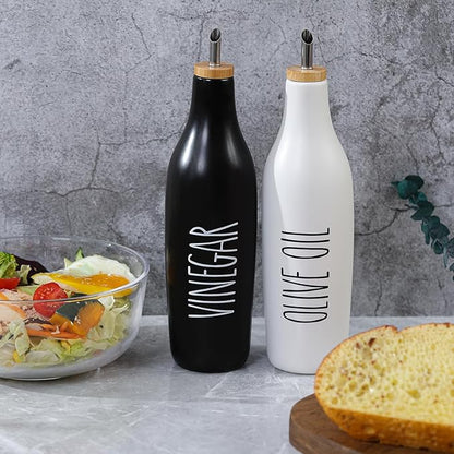 HOMCDALY Ceramic Olive Oil Dispenser