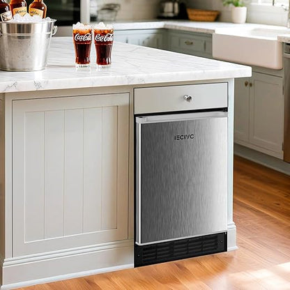 Under Counter Crescent Ice Maker Machine, 15 LBS/Day