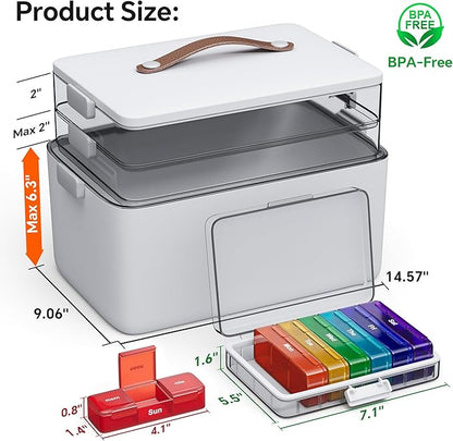 CTIME 3-Tier Medicine Organizer