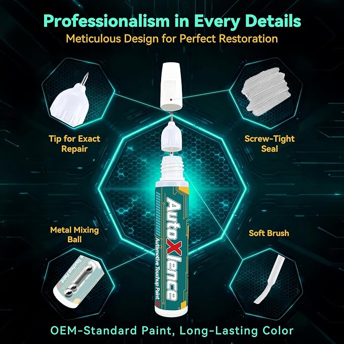 Billet Silver Metallic(PSC/JSC) Touch Up Paint Compatible with Ram Car Paint Pen Scratch Repair Automotive Scratch Remover Fix Exact Color Match