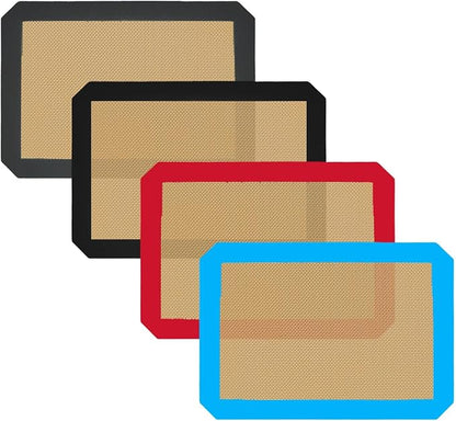 Small Silicone Baking Mats, 11-4/5x8-1/4 Inch Quarter Sheet Size, Non Stick