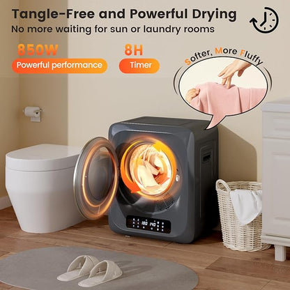 VCJ Portable Dryer for Laundry, 12lbs Clothes Dryer