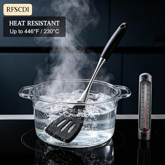 Premium Black Silicone Cooking Utensils Set