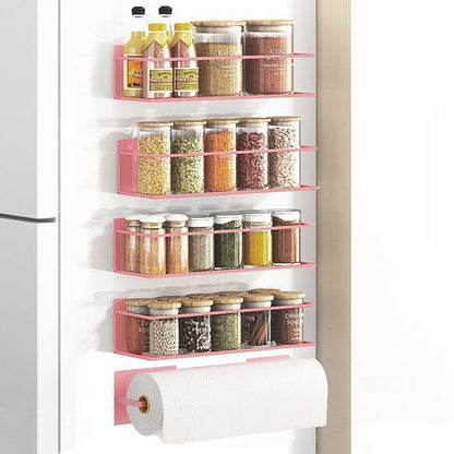 Magnetic Spice Rack For Refrigerator Magnetic Fridge Shelf For Kitchen Spice