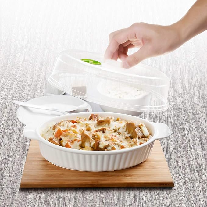 Set of 5 Microwave Plate Covers