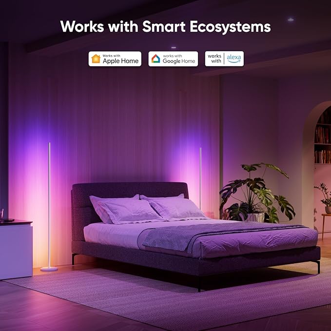 Nanoleaf Matter Smart Floor Lamp, LED Standing Lamps Work
