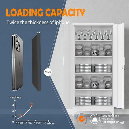 Yizosh Metal Garage Storage Cabinet