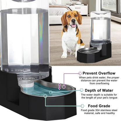 Sfozstra Large Dog Water Dispenser: 8L Large Capacity Gravity Water Feeder