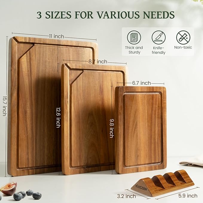 Kikcoin Acacia Wood Cutting Boards