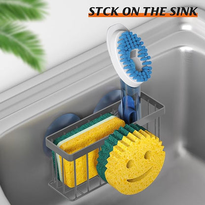 MURLONG Sponge Holder Smiley Face, Sink Caddy