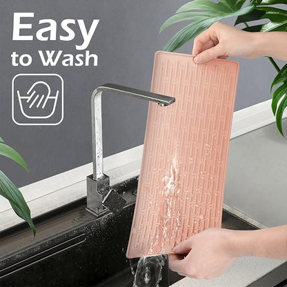 GeeRic Dish Drying Mats, Heat-resistant Silicone Mat