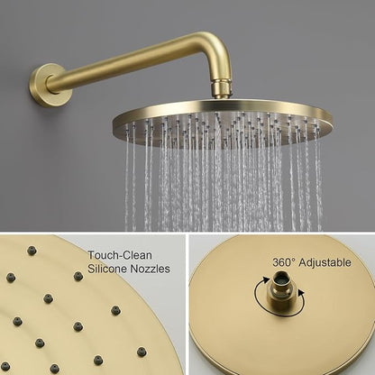 Iriber Shower System Wall Mounted Shower Faucet Mixer Set