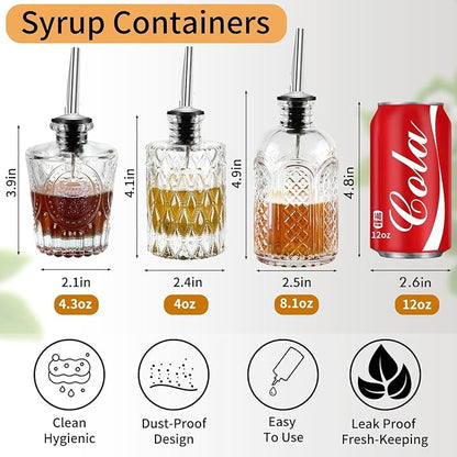 Syrup Bottle Set of 3