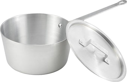 Winco Heavy-Duty Aluminum Tapered Sauce Pan, 3mm, 4.25 Quart