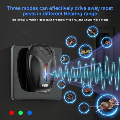 Upgraded Ultrasonic Repeller & Insect Indoor Repeller, Ultrasonic and Repellent