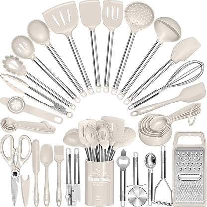 Kitchen Utensils Set-Umite Chef 34 Pcs Silicone Cooking Utensils Set
