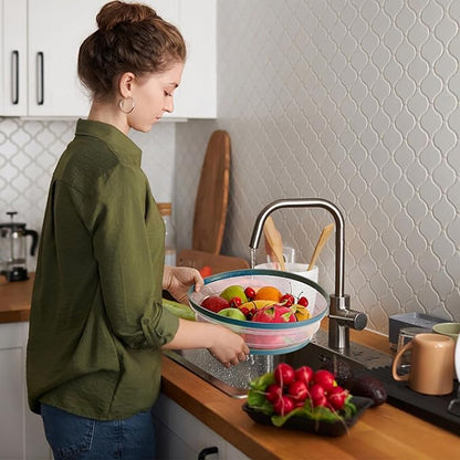 Large Microwave Splatter Cover & Silicone Mat, 12 Inchs Vented Collapsible