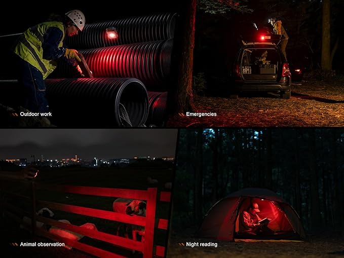 Fenix CL27R Camping Lantern Flashlight, 1600 lumens USB-C Rechargeable Waterproof Portable with White and Red LEDs and Lumentac Organizer for Hurricane Power Outage Emergency and Job Sites (Blue)
