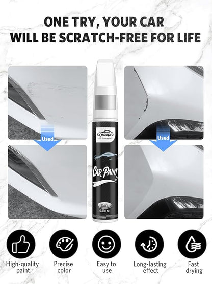 Crystal Black Pearl/Silicae(D4S) for Subaru Touch Up Paint Pen, 2 in 1 Car Scratch Remover with Pen Tip and Brush, Precise Color Match for Car Paint Scratch Repair, Quickly and Easily Fix Chips and Nicks