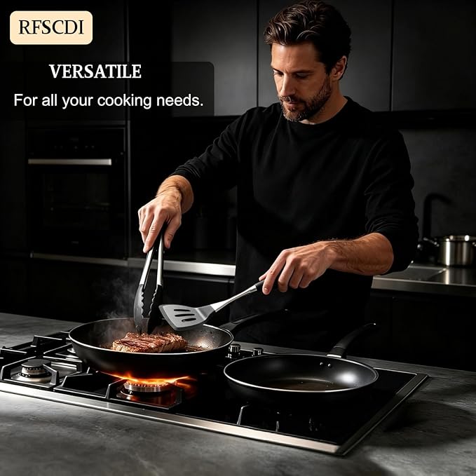 Premium Black Silicone Cooking Utensils Set