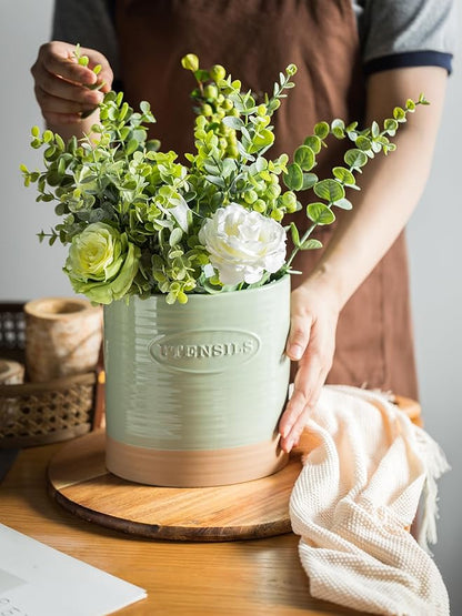 YHOSSEUN Kitchen Utensil Holder, Ceramic Utensil Holder