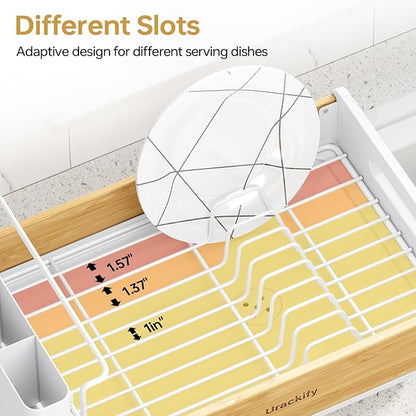 Urackify Dish Drying Rack for Kitchen Counter