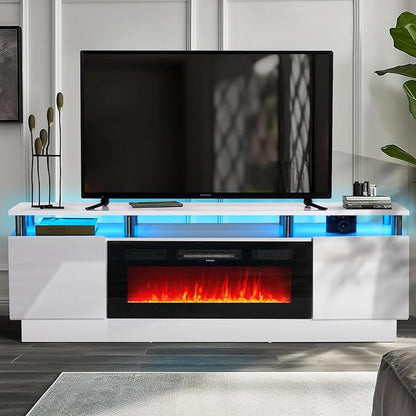 oneinmil Fireplace TV Stand