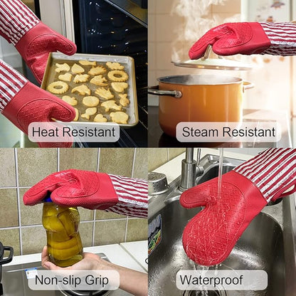 Alselo Silicone Oven Mitts Heat Resistant 932℉