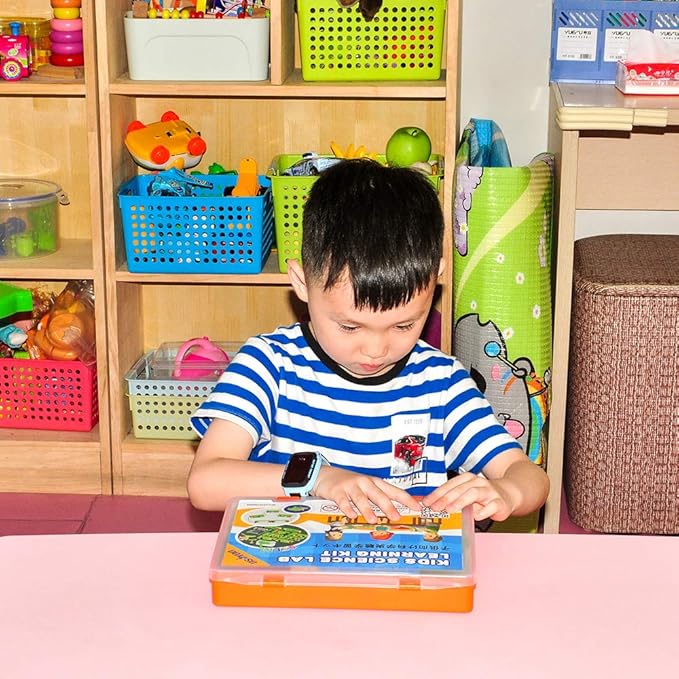 OSOYOO Kids Electricity Science Kit,Hands-on Electricity and Magnetism Experiments for Kids