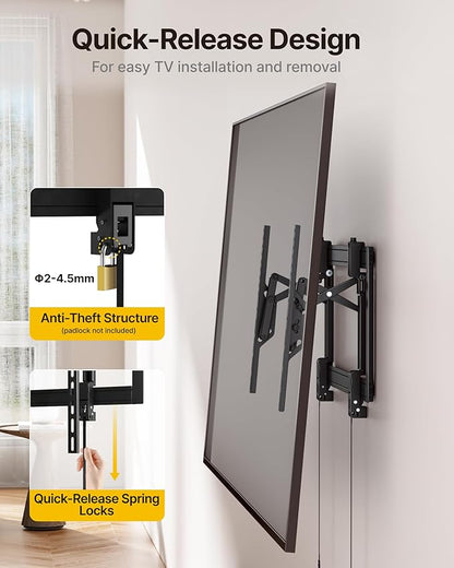 monTEK Heavy Duty Tilting TV Wall Mount Barckt