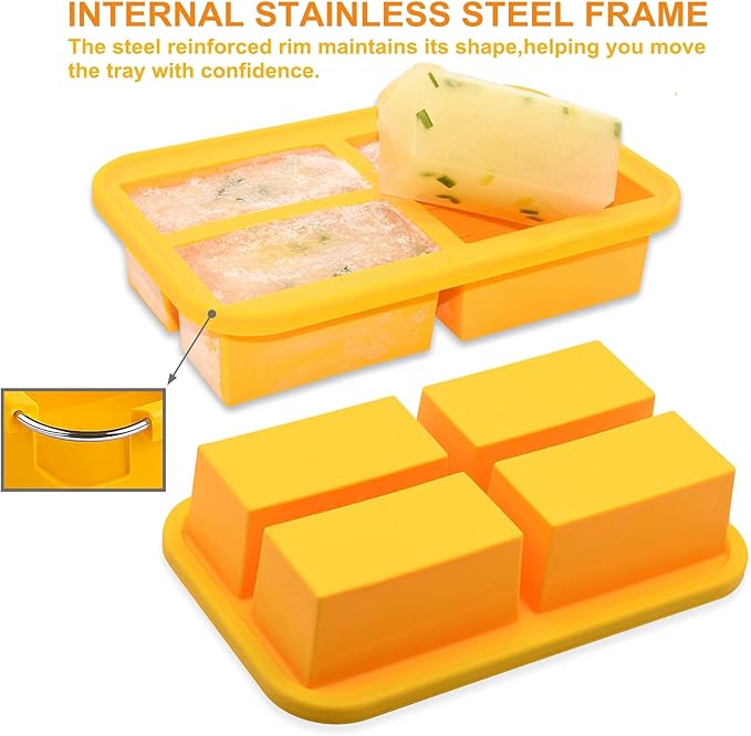 Bangp 1-Cup Silicone Freezing Trays