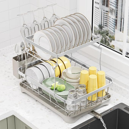 LIYI Dish Drying Rack, Large Dish Rack