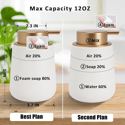 Soap Foaming Dispenser Ceramic