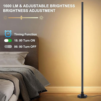 Bcmsda RGB LED Floor Lamp, RGB LED Corner Lamp