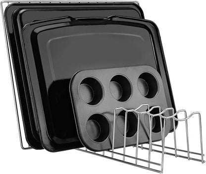 Pot Lid Organizer, Kitchen Pot Lid Rack Holder, Rest Cutting Board, Baking Sheet